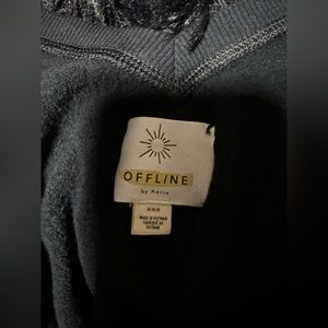 Aerie black crop top